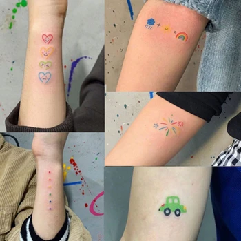 30шт Godišnja Privremena Tetovaža Malo Svježe Vodootporan Tattoo Naljepnice Modni Tetovaže