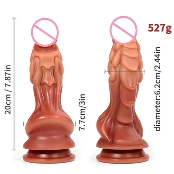 8.6 u životinjskom Veliki Dildo Silikonska Analni čep je Gubitnik Dildo Realan Seks-igračke za žene Ženska Masturbacija i Seks-proizvodi za odrasle