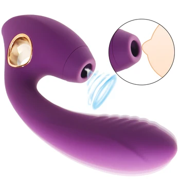 Silikon Veliki Dildo Vibrator 2 u 1 Vodootporan G Spot U Pička Sisa Klitoris Stimulator Klitorisa je Gubitnik Seks-Igračka za parove Žene