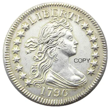 1796 Draped Poprsje Četvrtina Dolar Посеребренная kopiju novčić