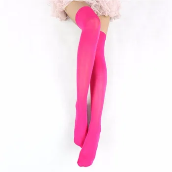 Ženske seksi čarape do kukova, Zavodljive elastične čarape, čarape iznad koljena, Modni baršun hulahopke, Femme