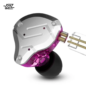 KZ ZS10 Pro 4BA+1DD Hibridni Vozač Slušalice DJ Metalna Slušalica Super Bass Hifi Žičani Glazbeni Slušalice za monitor