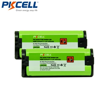 2 kom. PKCELL 2.4 850 mah Ni-MH Baterija za kućnog Telefona Zamjena za Panasonic HHRP105 HHR-P105