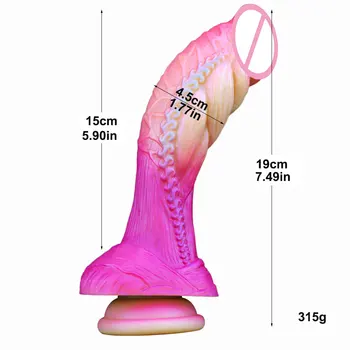8,6-inčni Realan Dildo s osjećajem Kože Ogroman Penis sa Snažnim sisanje čaša Strapon Seks - Igračke za Ženske Masturbacije Sex Shop