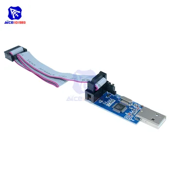 Diymore USBASP USBISP AVR Programer 3.3v/5v USB ATMEGA8 ATMEGA128 ASP ISP-ATtiny/CAN/PWM s podrškom za 10-pinskog žice Win7 64 Bit