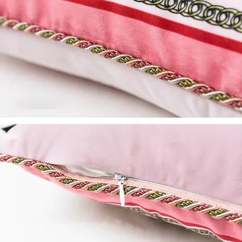 Luksuzna Baršun jastuk Jastučnicu Pink Leptir s po cijeloj površini Kauč jastuk Trg kratka plišani jastučnicu Home Dekor Office jastuci