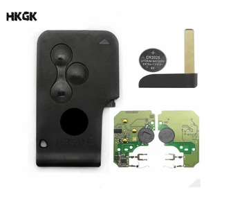 Gumb 10/kom visokokvalitetna Udaljeno Smart kartica 433 Mhz pcf7947 čip-ključ za upravljanje za Renault Megane 2 ⅱScenic Card II s malim ključem