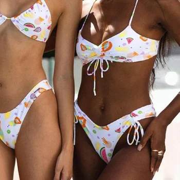 Print 3 kom. komplet suknja bikini 2021 mujer Бандо ženski kupaći kostim sportski kupaći kostim seksi plaža odjeća kupaći kostim sa žice