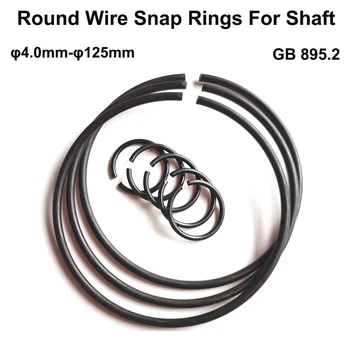 Sigurnosni prsten od okrugle žice od ugljičnog Čelika za vratila M4.0~M125 GB895.2