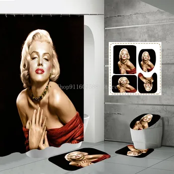 Marilyn Monroe Seksi Žena Zavjese Za tuširanje Kit zavjese za kadu Moda Zavjesa Za kadu Ljepota Home Dekor Дропшиппинг
