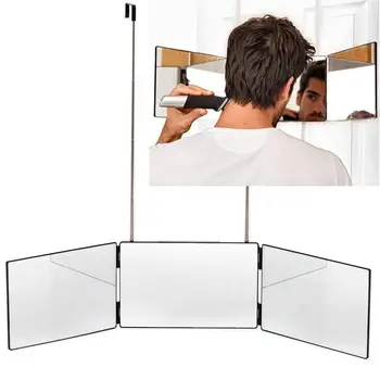 Tri sklapanje ogledala za šminkanje Realan odraz Lako pohraniti ABS 360-градусное trostruko 3-полосное ogledalo za žene Poklon