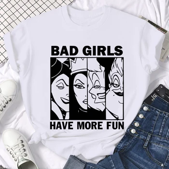 Disney Y2k Anime Negativca Bad girl Kawai t-Shirt Ženska Zabavna crtani estetski majica Grunge Grafički t-shirt 90-ih, Top Majice, ženske