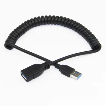Бочара Elastični Spiralni Produžni kabel USB 3.0 od muškarca prema ženi M/F 9+1 Bakrenih Živio