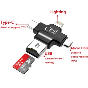 Višenamjenski čitač kartica TF 4-u-1 s USB sučeljem Android Type-c za Hubsan ZINO H117S Za радиоуправляемого neradnik X8 SE