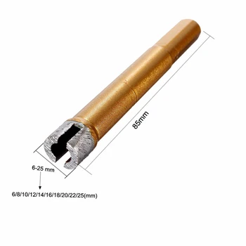 Svrdlo za bušenje rupa s dijamantno jezgrom za otvaranje mramora 6-25 mm Za bušenje svrdla za bušenje Mramora, Granita, Opeke, Keramičkih Pločica