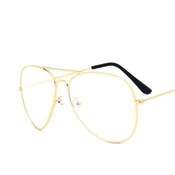 Sunčane naočale klasične muške, ženske naočale UV400 metal srebro korporativni dizajn prozirne naočale visoke razlučivosti