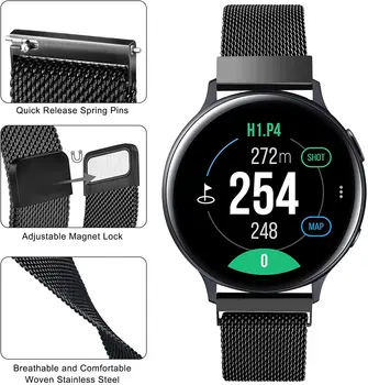 20 mm 22 mm remen za Samsung Galaxy watch 4/classic/46 mm/42 mm/Aktivni 2 Zupčanika S3 Granični magnetska narukvica Huawei GT/2/3/Profesionalna grupa