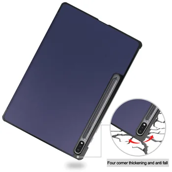 Magnetski za Samsung Galaxy Tab S7 Plus S7 FE SM-T970 T975 Tablet Kožna Preklopna Torbica Funda za Galaxy Tab S7 Plus Tab S7 Torbica