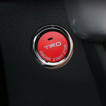 1PC TRD ABS Crveni Auto Motor Poklopac Prekidača za Pokretanje i Zaustavljanje Novi Gumb za Paljenje Za Lexus RX NX UX CT ES Auto Oprema za interijer