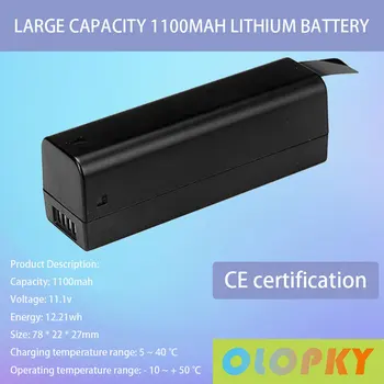 2021 Batterie Lipo pour DJI OSMO, grande capacité 1100mAh, 1 pièce, pour Drone