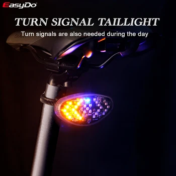 Pametan Stražnje Svjetlo Za Bicikl Kompaktne Skrenite Signali S Bežičnim Stražnjim Lampa Za Bicikl Signalna Svjetla Sigurnosti Straga Se Lako Postavljaju