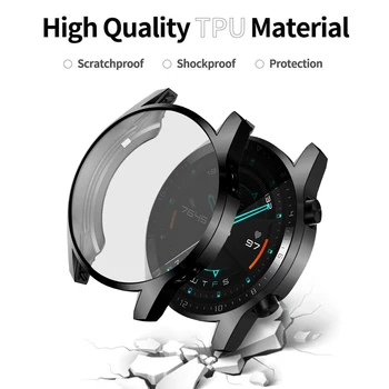 Zaštitni Poklopac ekrana za Huawei Watch 3/Pro GT 2 46 mm 42 mm 2e Torbica GT2 Soft Tpu otpornim na ogrebotine Telo Jednostavan Branik