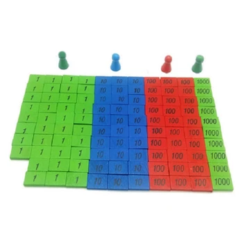 Montessori Drveni Pečati Igra Matematičke Dječje Igračke Igračke Za Rano Učenje Poklon