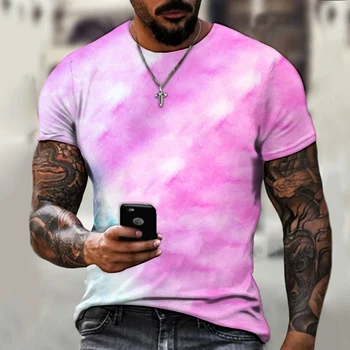 Ljetne muške majice u stilu hip-hop sa izvući liniju na hip-hop zabavne i zanimljive muške košulje i majice od poliestera s okruglog izreza