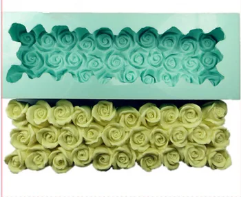 S1689 Veleprodaja najljepših cvjetova ruže i dizajn labud silikonski kalup za sapun za tost kalup za sapun iz silikagel kalup za sapun