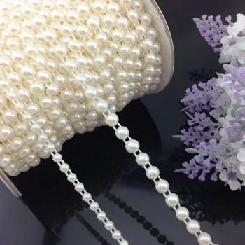 5 Metara 4 mm Ručni rad Polukrug Imitacija bisera Plastični Lanac perli DIY Pribor