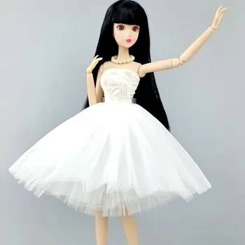 Bijela donja suknja Krinolina za lutke Barbie Pomični haljine-paketi Donja suknja Odijevanje Odjeće 1/6 BJD Pribor za dollhouse DIY Igračke