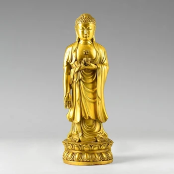 Otvorite svjetlo, nakit Buddha od čistog bakra, Шакья Mooney, kip Buddhe, figurica, kipić, Amitabha, visina oko 25,5 cm~