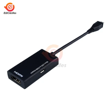 Prijenosni Crna MRT Micro USB to HDMI HD 1080p Kabel, Pretvarač Adapter priključak za telefon Samsung, HTC, Motorola Android