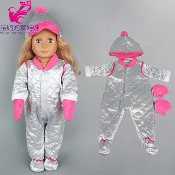 Odjeća za lutke 40 cm lutka zimski skijaški kombinezon kapa kit 17 inča dječje i baby doll odjeća