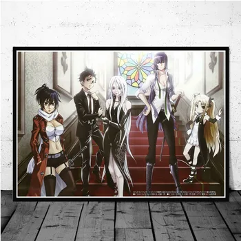 High School Mrtvih Japanske Anime Plakata I Grafika Slikarstvo Na Platnu Zidni Umjetnička Slika Moderna Dekorativna Home Dekor Slike