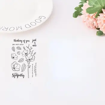 Otiskivanje Cvijet šljive Rezanje poštanske marke i marke za Scrapbooking Praktični razglednica za uređenje albuma DIY
