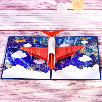 10 Komada Aviona prikazuje kratko uputstvo Čestitka za Rođendan za Djecu Tata 3D Dan Očeva Hvala Poklon za Dan Zahvalnosti Čestitke Ručne izrade na Veliko