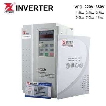 Inverter Fuling 0-1000 Hz Upravljanje brzinom vrtnje vretena Motor VFDS 1,5 2,2 3,7 5,5 7,5 kw Pogon 3-Fazni Izlazna Inverter 220 380 v