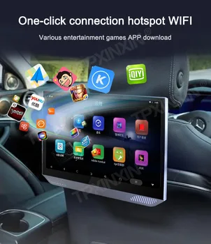 13,3-inčni Android 9,0 Monitor naslona za glavu vozila 1920*1080 HD 1080P Video zaslon Osjetljiv na dodir i WIFI/Bluetooth/USB/SD/HDMI/FM MP5 Player