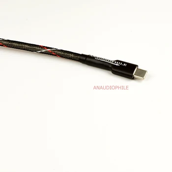 Kabel HiFi USB-C-C S Premazom od chips USB Tip C-C, Audio Kabel Za prijenos Podataka 5N DAC za mobilni Telefon