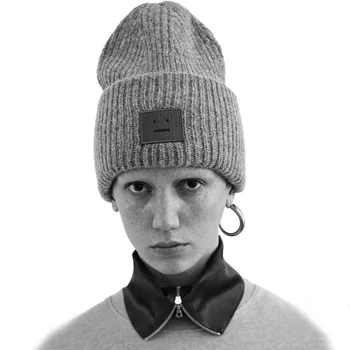 Visokokvalitetna mornarska kapa s nasmijana lica muška ženska zimska topla вязаная par džemper šešir univerzalni modni šešir lucky street
