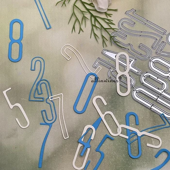 Broj dekoracije Metalnih Reznih Marke za DIY Scrapbooking Album Papir Razglednice Ukrasne Obrta Otiskivanje Umrijeti