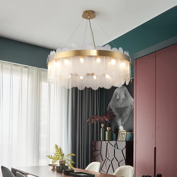 Skandinavski post-moderne viseće svjetiljke dnevni boravak design spavaća soba, blagovaonica svjetlo viseći home dekor Rasvjeta staklene abažur