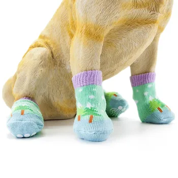 Kućni ljubimci su Psi Čarape Zimske cipele za pse protiv klizanja kukičane čarape Щенячья cipele za mačke Chihuahua Gusta Topla Šapa Zaštitnik Dog Buti 24 Boje