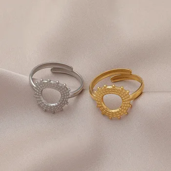 МЕЙРРОЮ Nehrđajućeg Čelika 2 Boje Sunčane Prsten Pribor 2021 Trend Podesivi Prsten Za žene Par Dar Večernji Modni nakit