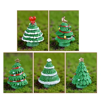1 Kom. Casual Stil Božićno Drvce Minijaturnih Figurica Mini Božić Za Kawaii Diy Nakit Poznatog Vrta Smola Obrt