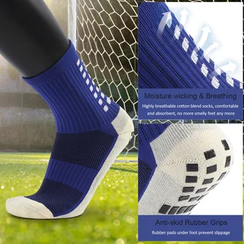 Gospodo debele Sportske čarape protiv klizanja Nogometne čarape Kompresije Sportske Čarape za Košarku, Nogomet, Odbojku, Jogging, pješačenje