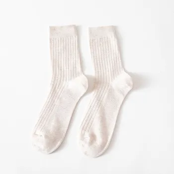 6 parova muške čarape 2021 Nova moda Prugaste pamučne muške čarape za posade Poslovne Svakodnevne tople duge čarape, Muške Mekane čarape, visoke kvalitete