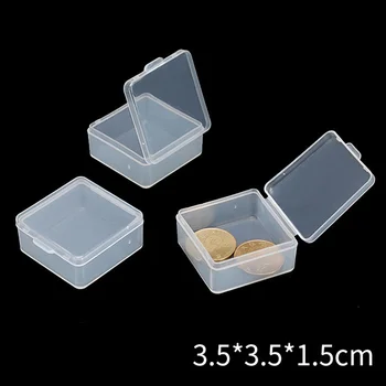 1\5\10 Kom Male Kutije Trg Prozirna Plastična Kutija Za Čuvanje Nakita Završni Kontejner Pakiranje Kutija Za Pohranu Naušnica Prstena