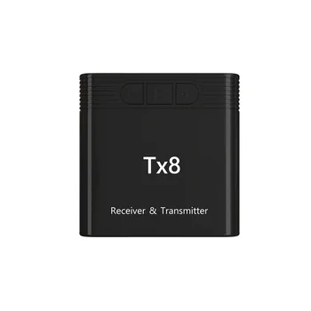 TX8 5.0 Bluetooth Prijemnik Predajnik S Tipkom za Ugađanje Glasnoće 2 u 1 Audio Bežični Adapter 3.5mm AUX Za Auto tv PC